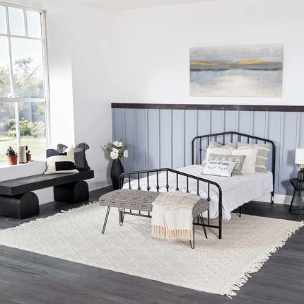 Ramsbury Beige Trellis Wool Rug Rugs TriadCommerceInc