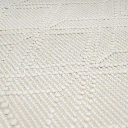 Ramsbury Beige Trellis Wool Rug Rugs TriadCommerceInc