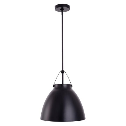 Modern 1-Light Metal Dimmable Pendant Light Fixture Home Decor > Lighting > Ceiling Lights > Pendant Lights TriadCommerceInc Black
