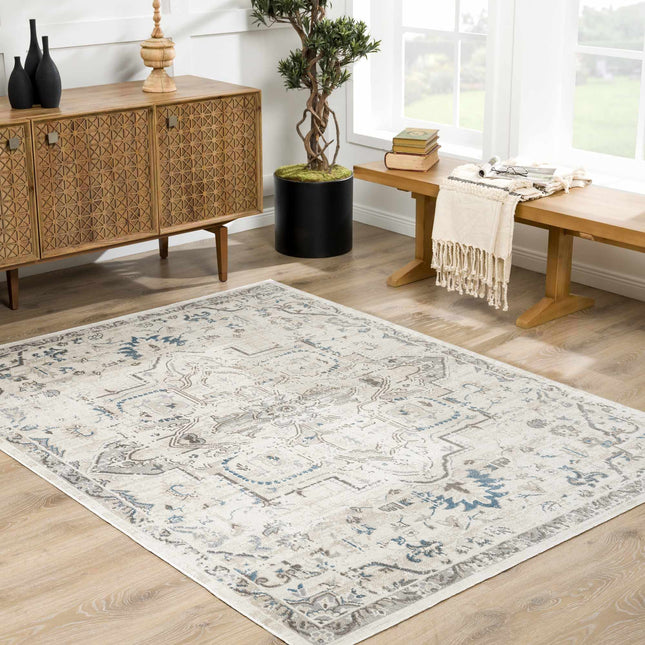Cabacungan Cream Washable Area Rug - Clearance Rugs TriadCommerceInc