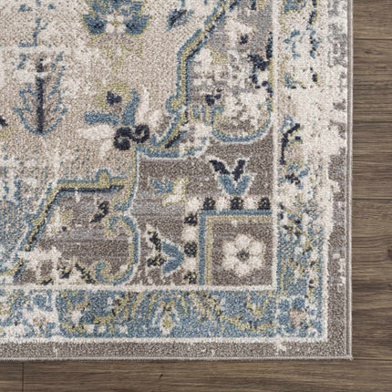 Cabacungan Gray & Blue Washable Area Rug Rugs TriadCommerceInc