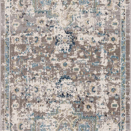 Cabacungan Gray & Blue Washable Area Rug Rugs TriadCommerceInc 2'7" x 7'3" Runner
