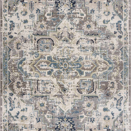 Cabacungan Gray & Blue Washable Area Rug Rugs TriadCommerceInc