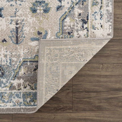 Cabacungan Gray & Blue Washable Area Rug Rugs TriadCommerceInc