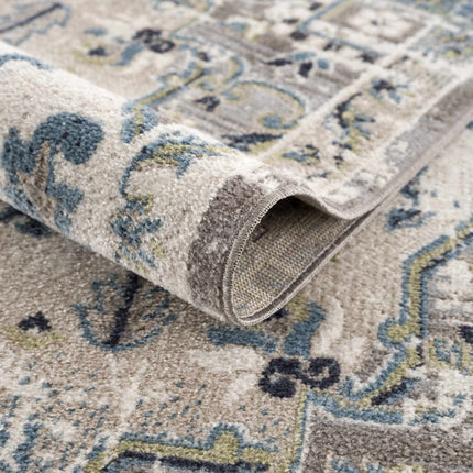 Cabacungan Gray & Blue Washable Area Rug Rugs TriadCommerceInc