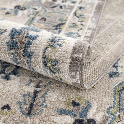 Cabacungan Gray & Blue Washable Area Rug Rugs TriadCommerceInc