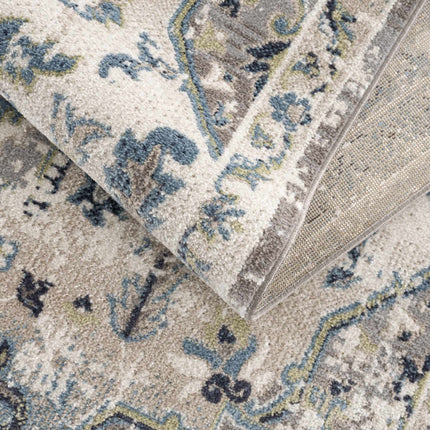 Cabacungan Gray & Blue Washable Area Rug Rugs TriadCommerceInc