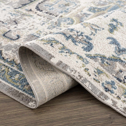 Cabacungan Gray & Blue Washable Area Rug Rugs TriadCommerceInc