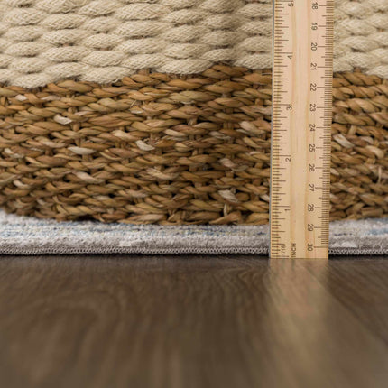 Cabacungan Gray & Blue Washable Area Rug Rugs TriadCommerceInc