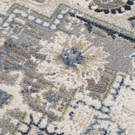 Cabacungan Gray & Blue Washable Area Rug Rugs TriadCommerceInc