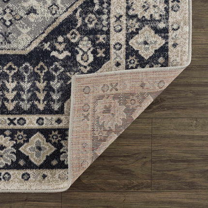 Cabacungan Cream & Gray Washable Area Rug Rugs TriadCommerceInc