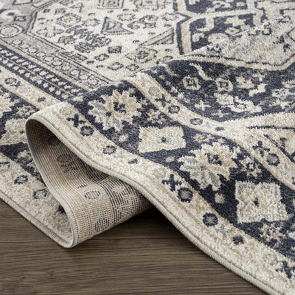 Cabacungan Cream & Gray Washable Area Rug Rugs TriadCommerceInc