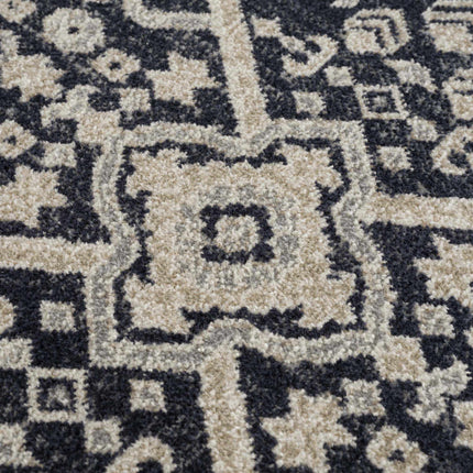 Cabacungan Cream & Gray Washable Area Rug Rugs TriadCommerceInc