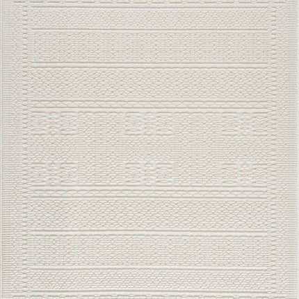 Bahar Cream Washable Area Rug Rugs TriadCommerceInc
