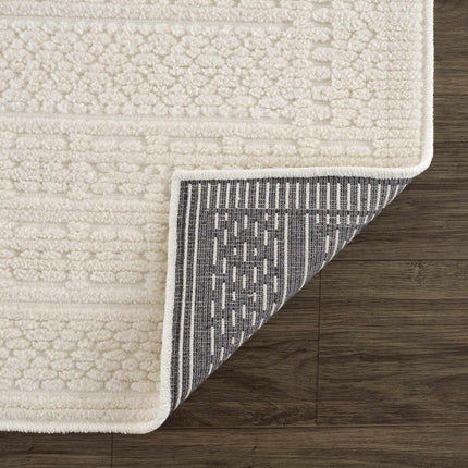 Bahar Cream Washable Area Rug Rugs TriadCommerceInc