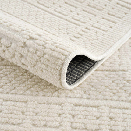 Bahar Cream Washable Area Rug Rugs TriadCommerceInc