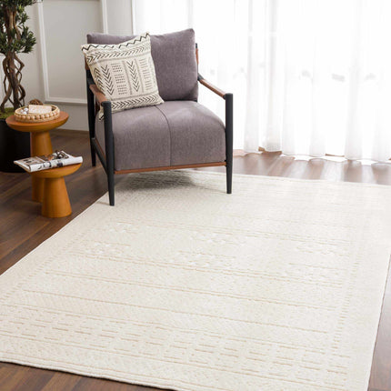 Bahar Cream Washable Area Rug Rugs TriadCommerceInc
