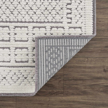 Bahar Cream & Gray Washable Area Rug - Limited Edition Rugs TriadCommerceInc