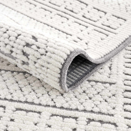 Bahar Cream & Gray Washable Area Rug - Limited Edition Rugs TriadCommerceInc