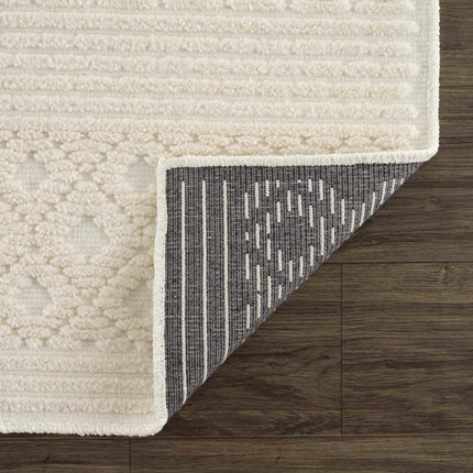 Drago White Washable Area Rug Rugs TriadCommerceInc