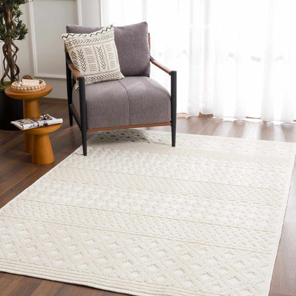 Drago White Washable Area Rug Rugs TriadCommerceInc