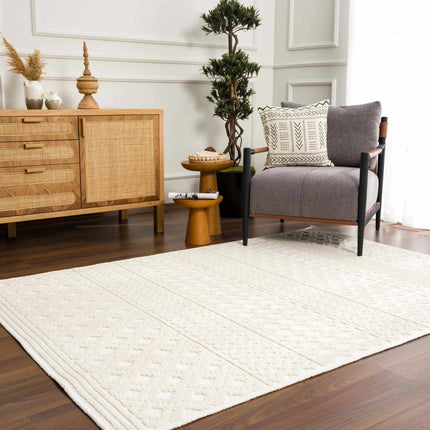 Drago White Washable Area Rug Rugs TriadCommerceInc
