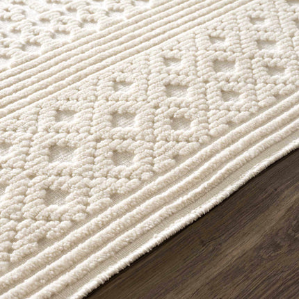 Drago White Washable Area Rug Rugs TriadCommerceInc