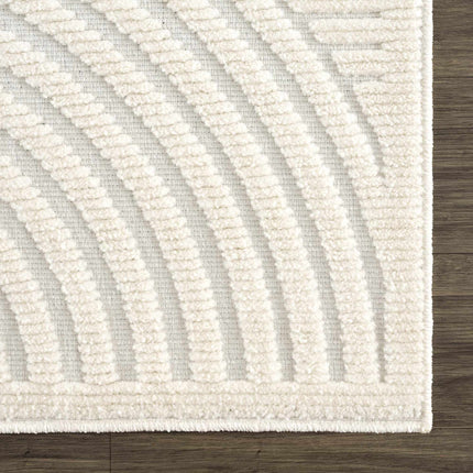 Deron White Washable Area Rug Rugs TriadCommerceInc