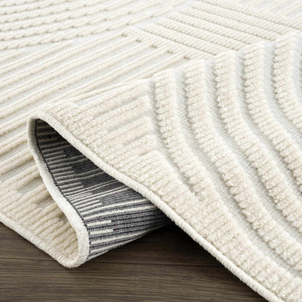 Deron White Washable Area Rug Rugs TriadCommerceInc