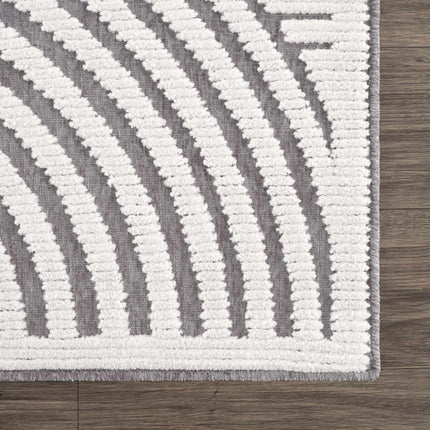 Deron Gray Rainbow Washable Rug Rugs TriadCommerceInc