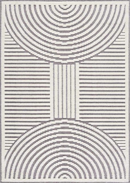 Deron Gray Rainbow Washable Rug Rugs TriadCommerceInc