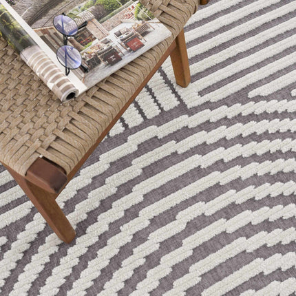 Deron Gray Rainbow Washable Rug Rugs TriadCommerceInc 2'7" x 7'2" Runner