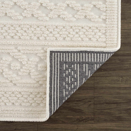Fadey White 3D Washable Rug Rugs TriadCommerceInc