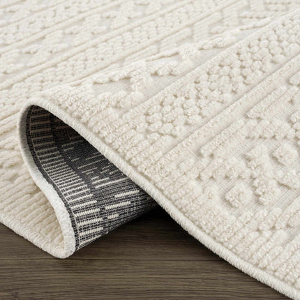 Fadey White 3D Washable Rug Rugs TriadCommerceInc