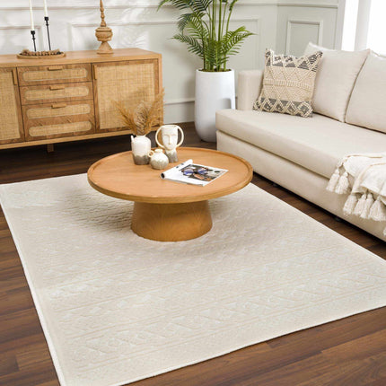 Fadey White 3D Washable Rug Rugs TriadCommerceInc
