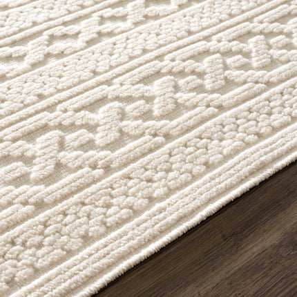 Fadey White 3D Washable Rug Rugs TriadCommerceInc