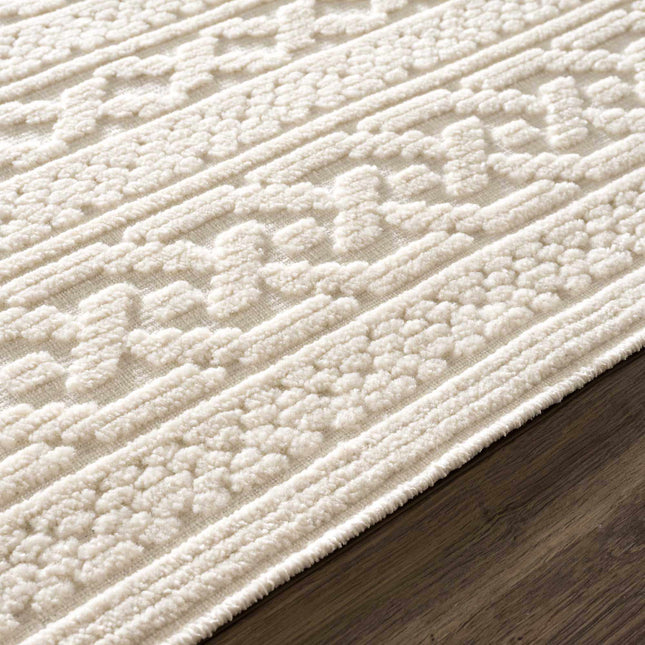 Fadey White 3D Washable Rug Rugs TriadCommerceInc