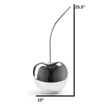 Large Chrome Cherry Sculpture 25" Tall Sculpture TriadCommerceInc   