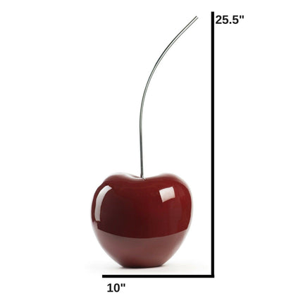Large Red Wine Cherry Sculpture 25" Tall Sculpture TriadCommerceInc   