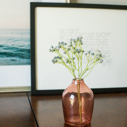 Haley Handblown Hammered Bud Vase Vase TriadCommerceInc