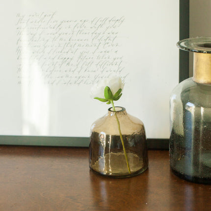 Bella Handblown Hammered Bud Vase Pots & Planters TriadCommerceInc