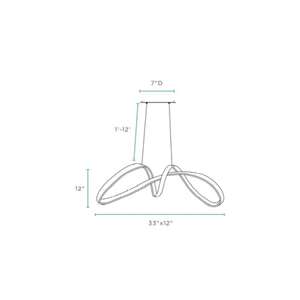 Lisbon LED Chandelier // Chrome Chandeliers TriadCommerceInc   