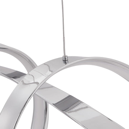 Lisbon LED Chandelier // Chrome Chandeliers TriadCommerceInc   