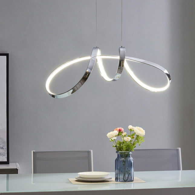 Lisbon LED Chandelier Chrome Contemporary Design Home Decor > Lighting > Ceiling Lights > Chandelier TriadCommerceInc