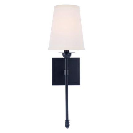Manor Modern Traditional 1-Light Wall Sconce Light Fabric Shade Home Decor > Lighting > Wall Lighting > Wall Sconces TriadCommerceInc Black