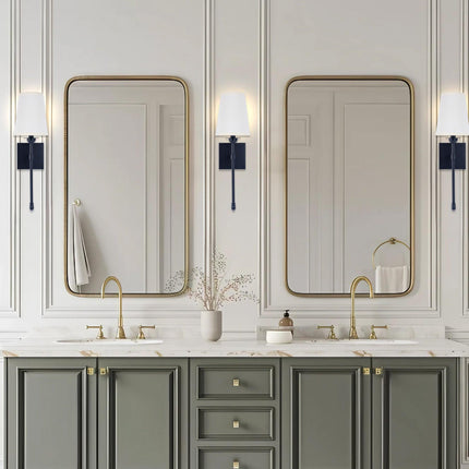 Manor Modern Traditional 1-Light Wall Sconce Light Fabric Shade Home Decor > Lighting > Wall Lighting > Wall Sconces TriadCommerceInc