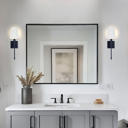 Manor Modern Traditional 1-Light Wall Sconce Light Fabric Shade Home Decor > Lighting > Wall Lighting > Wall Sconces TriadCommerceInc