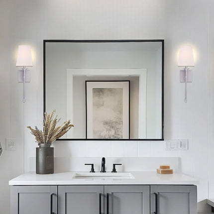 Manor Modern Traditional 1-Light Wall Sconce Light Fabric Shade Home Decor > Lighting > Wall Lighting > Wall Sconces TriadCommerceInc