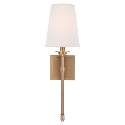Manor Modern Traditional 1-Light Wall Sconce Light Fabric Shade Home Decor > Lighting > Wall Lighting > Wall Sconces TriadCommerceInc Golden