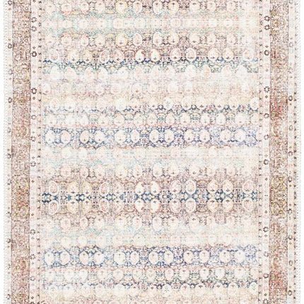 Rust Maligaya Distressed Washable Area Rug - Clearance Rugs TriadCommerceInc